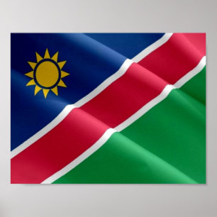Namibia - Waving Flag - Poster