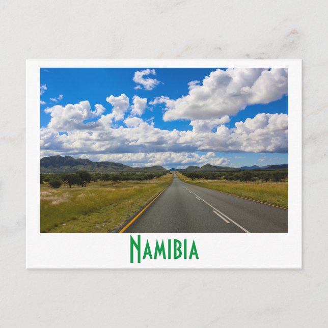 Namibia Windhoek Road Landscape Nature Postcard (Front)