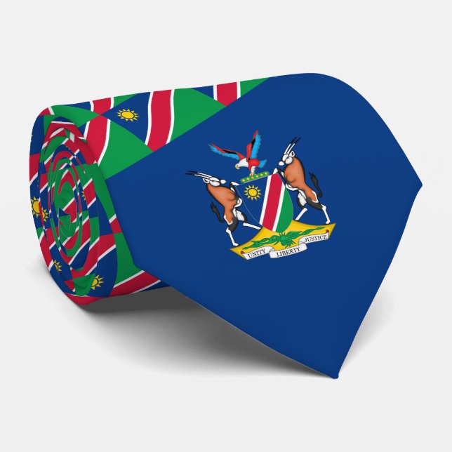 Namibian Flag & Coat of Arms, Flag of Namibia Tie (Rolled)