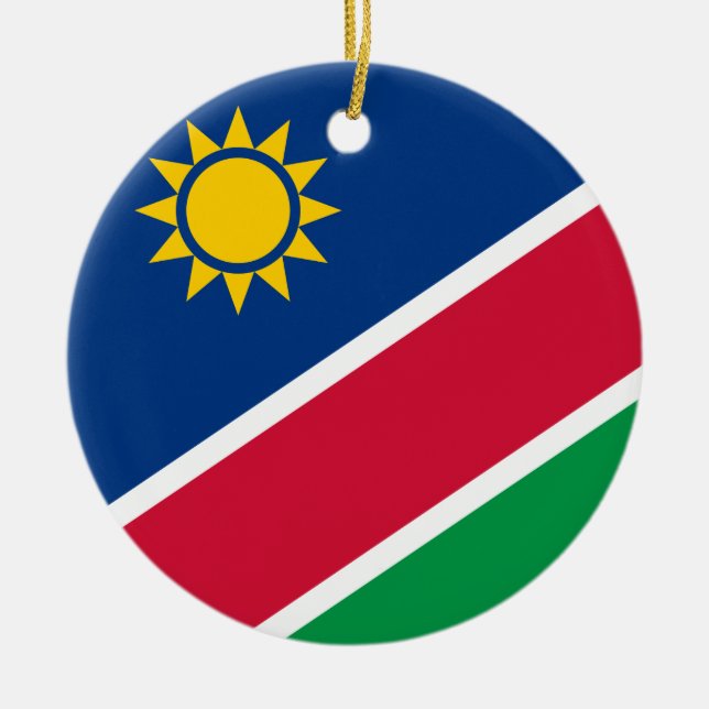 Namibian Flag (Namibia) Ceramic Ornament (Front)