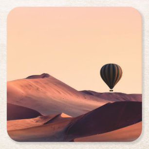Namibia's Dunes in Namib-Naukluft National Park Square Paper Coaster