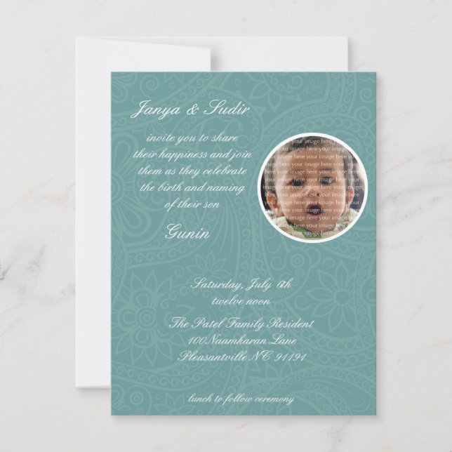 Namkaran Baby Naming Invitations (Front)