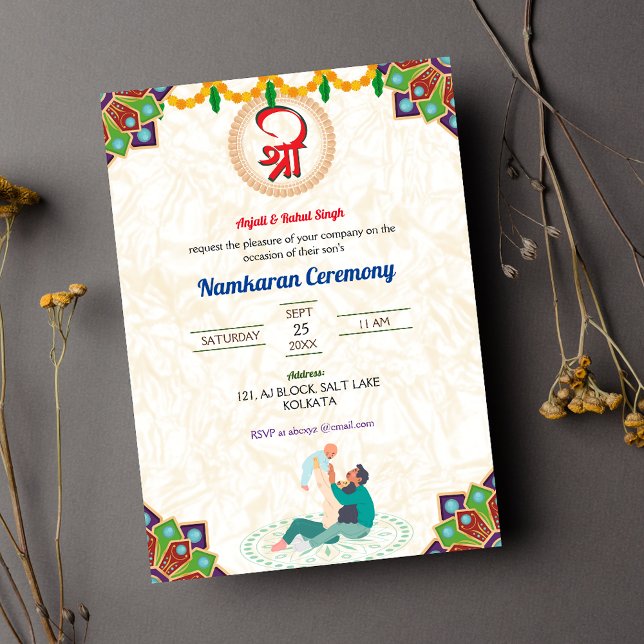 Namkaran Hindu Naming Ceremony Invitation (Creator Uploaded)
