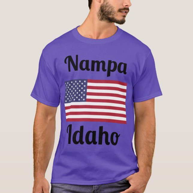 Nampa Idaho Stylish Prints T-Shirt (Front)