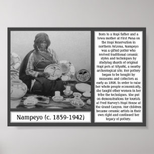 Nampeyo Pottery Native American Hopi Southwest Poster
