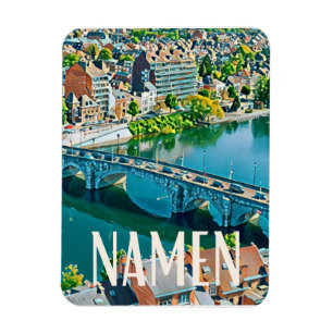 Namur Belgique Photo Vintage  Magnet