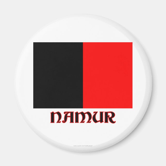Namur Flag with Name Magnet (Front)
