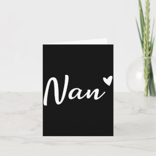 Nan cute heart funny grandma mother's day card
