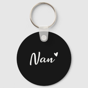 Nan cute heart funny grandma mother's day key ring