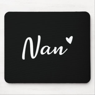 Nan cute heart funny grandma mother's day mouse pad
