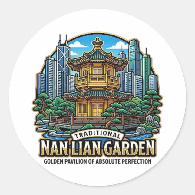 NAN LIANG GARDEN CLASSIC ROUND STICKER (Front)