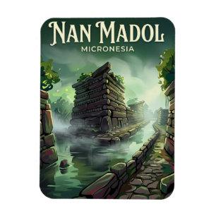 Nan Madol Micronesia Magnet