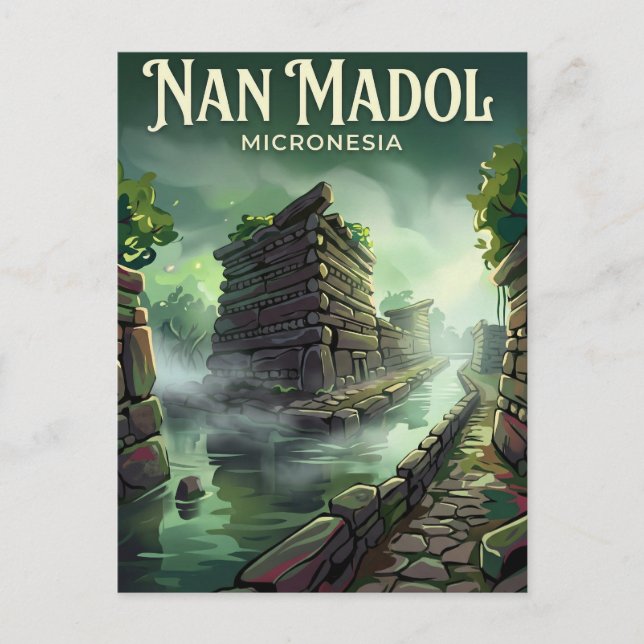 Nan Madol Micronesia Postcard (Front)