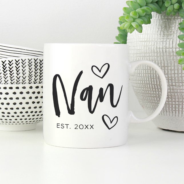 Nan Year Established Grandma Coffee Mug (Creator Uploaded)