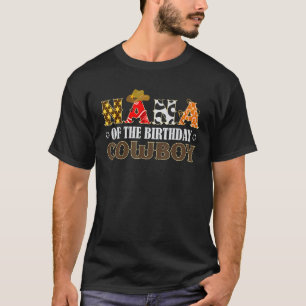 Nana 1st First Birthday Cowboy Western Rodeo Match T-Shirt