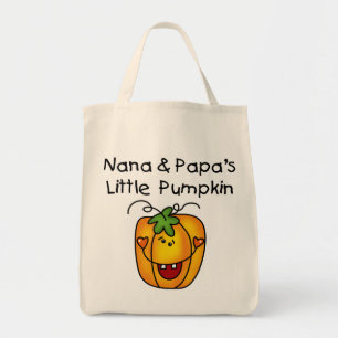 Nana and Papa's Little Pumpkin T-shirts Tote Bag