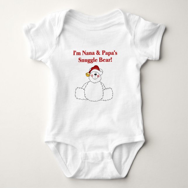 Nana and Papa's Snuggle Bear T-shirts and Gifts (Front)