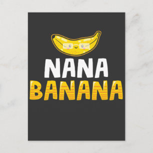 Nana Banana Grandmother Funny Grandma Postcard