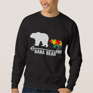 Nana Bear Autism Awareness Mummy Puzzle Sweatshirt