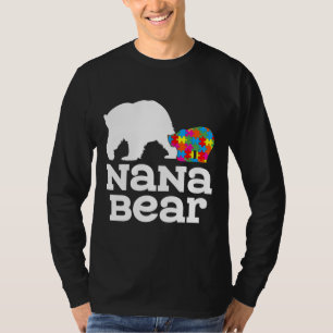 Nana Bear Autism Awareness T-Shirt