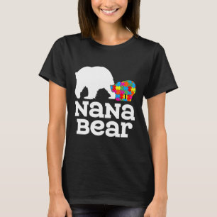 Nana Bear Autism Awareness T-Shirt