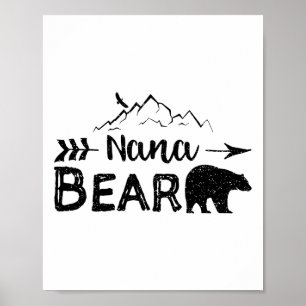 Nana Bear - Camping Poster