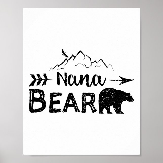 Nana Bear - Camping  Poster (Front)