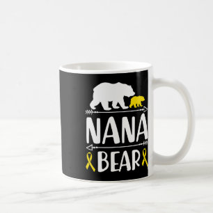 Nana Bear Childhood Cancer Awareness Grandma Of A Coffee Mug