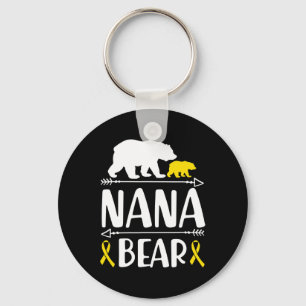 Nana Bear Childhood Cancer Awareness Grandma Of A Key Ring