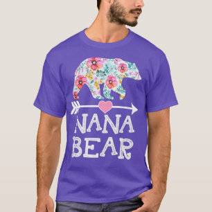 Nana Bear Shirt Floral Family Mother's Day Gifts M