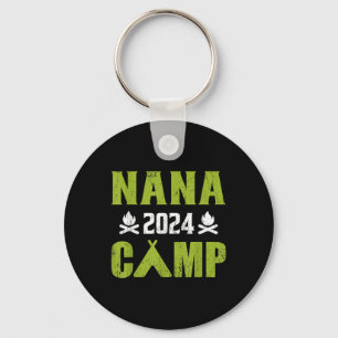 Nana Camp 2024 Family Vacation Summer Camping Crew Key Ring