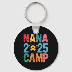 Nana Camp 2025 Family Vacation Summer Camping Crew Key Ring