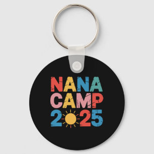 Nana Camp 2025 Family Vacation Summer Camping Crew Key Ring