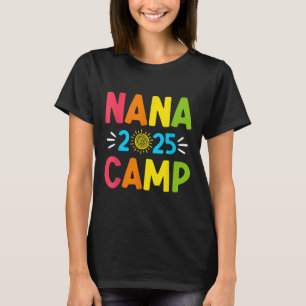 Nana Camp 2025 Family Vacation Summer Camping Crew T-Shirt