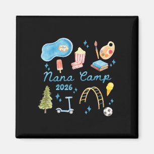 Nana camp 2026 family vacation summer camping crew magnet