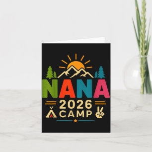 Nana camp 2026 fun family camping trip summer card