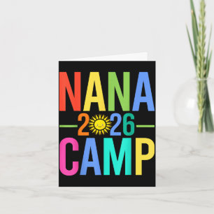 Nana camp 2026 matching family vacation summer card
