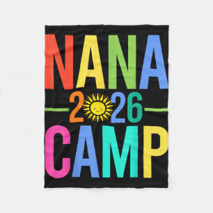 Nana camp 2026 matching family vacation summer fleece blanket
