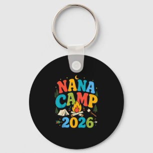 Nana camp 2026 retro grandma camping family key ring