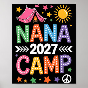 Nana camp 2027 family vacation summer camping crew poster