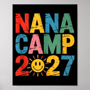 Nana camp 2027 family vacation summer camping crew poster