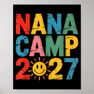 Nana camp 2027 family vacation summer camping crew poster
