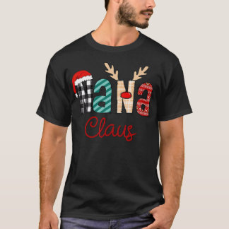 Nana Claus Reindeer Christmas T-Shirt
