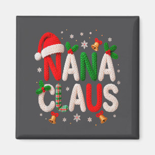 Nana Claus Santa Claus Crochet &amp; Knitting Love Magnet