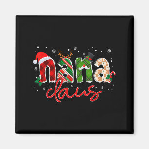 Nana Claus Santa Claus Family Matching Christmas P Magnet