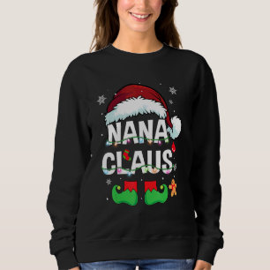 Nana Claus Santa Family Matching Christmas Pyjamas Sweatshirt
