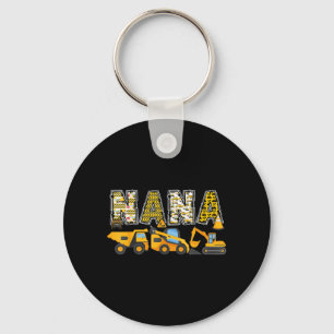 Nana Construction Excavator Kids Matching Family Key Ring