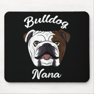 Nana Cute English Bulldog Grandma Mouse Pad