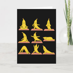 Nana Doing Yoga Vegan Kawaii Zen Meditation Card