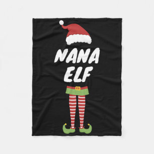 Nana Elf Fleece Blanket